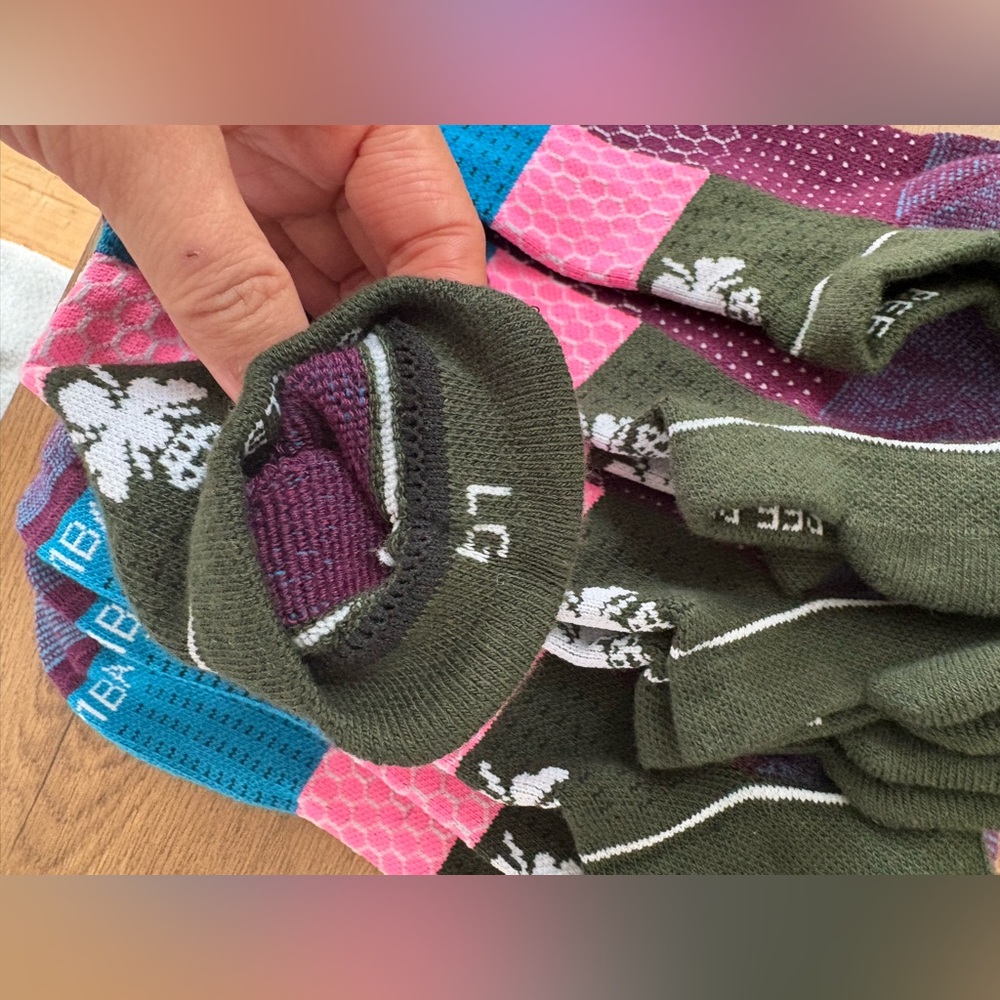 Bombas Ankle Socks (5 Pairs) Size: L - Picture 2 of 4